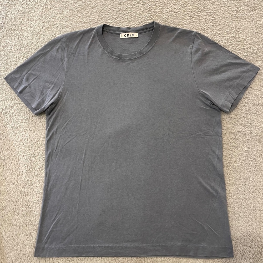 CDLP T-Shirt Mens M Gray Lyocell Pima Cotton Short Sleeve Crew Neck Portugal